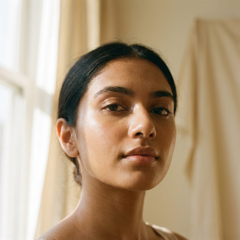 South Asian woman with glowing skin — glutathione blog