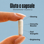 Gluto-C capsules ingredients benefits skin brightening