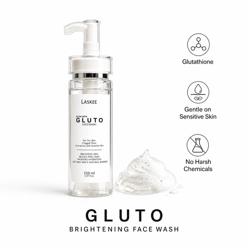Gluto Brightening Face Wash: Your Solution for Dry, Acne-Prone & Sensitive Skin
