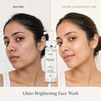 Gluto Brightening Face Wash: Your Solution for Dry, Acne-Prone & Sensitive Skin