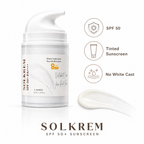 SOLKREM SPF 50+ PA++++ Sheer Sunscreen — Daily UV Protection | 50ml