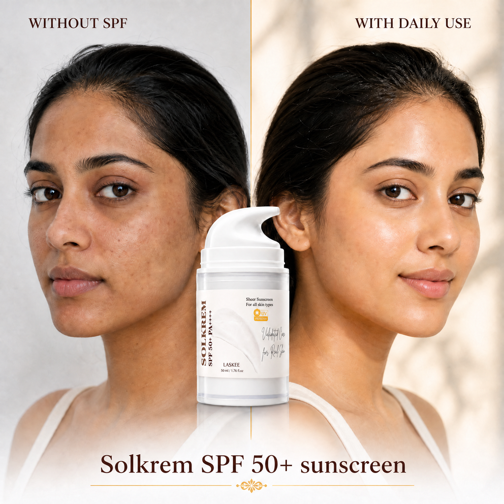 SOLKREM SPF 50+ PA++++ Sheer Sunscreen — Daily UV Protection | 50ml