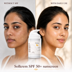 SOLKREM SPF 50+ PA++++ Sheer Sunscreen — Daily UV Protection | 50ml