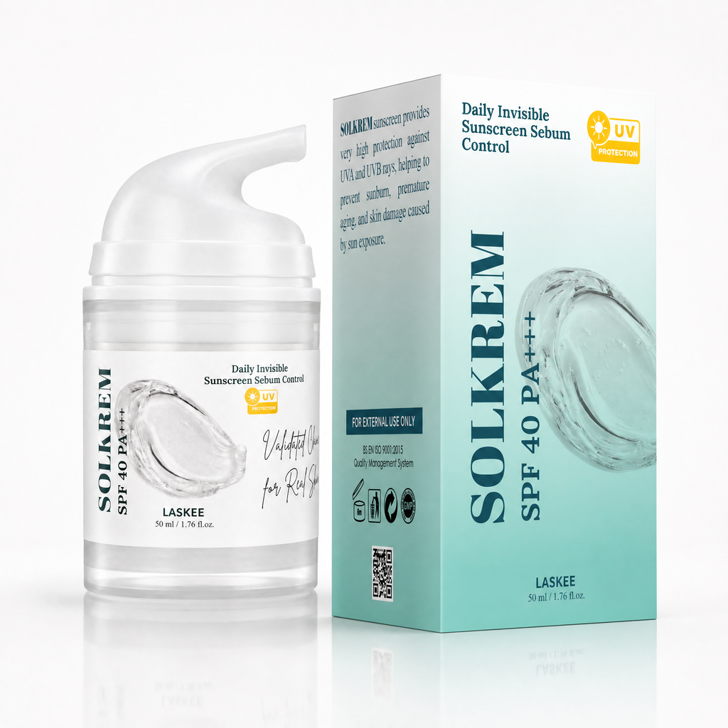 SOLKREM SPF 40 PA+++ Daily Invisible Sunscreen — Sebum Control | 50ml