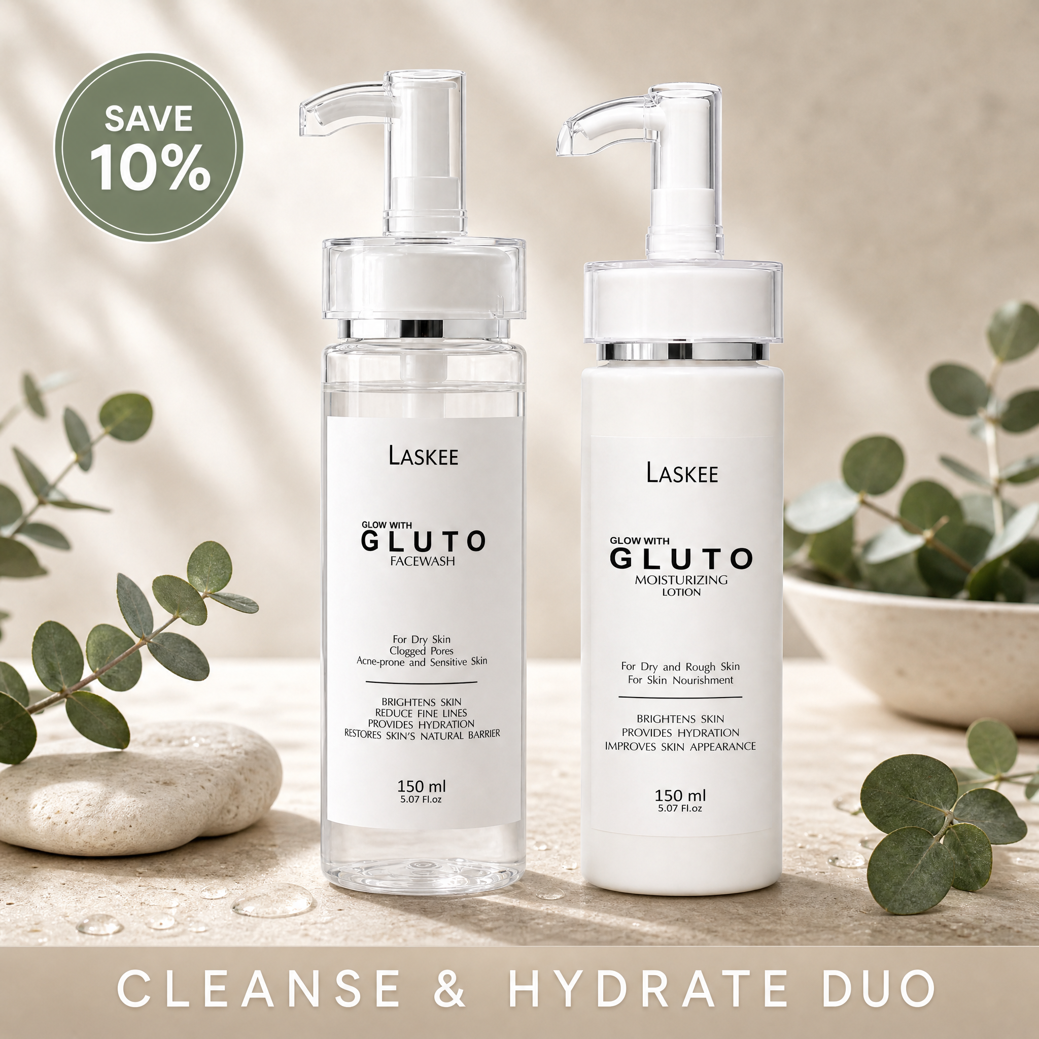 Face Wash + Moisturizer Bundle — Cleanse & Hydrate Duo for Dry, Dull Skin in Pakistan