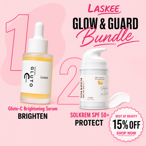 Glow & Guard Duo — Gluto-C Brightening Serum + SOLKREM SPF 50+ Sunscreen Bundle