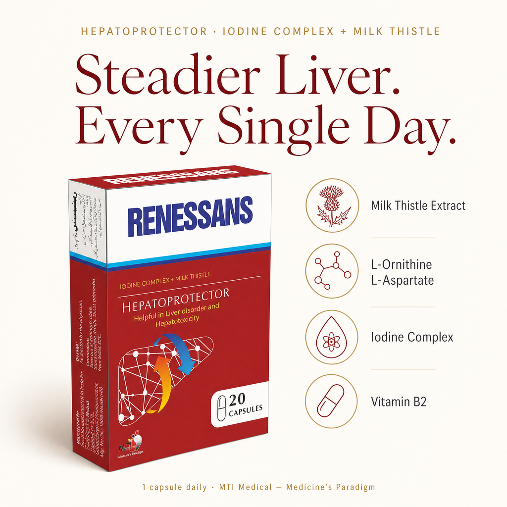 Renessans  – Milk Thistle & Iodine Complex, 20 Capsules